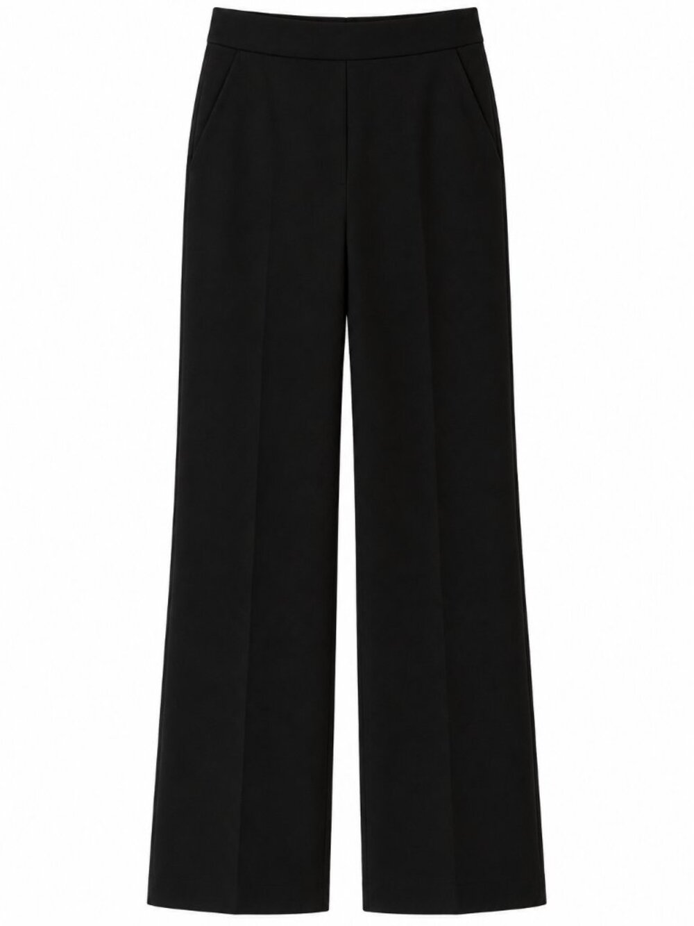 Anne Klein Wide Leg Black Pants Mid Rise Size 14 NWT Office Career Classic - Picture 5 of 6